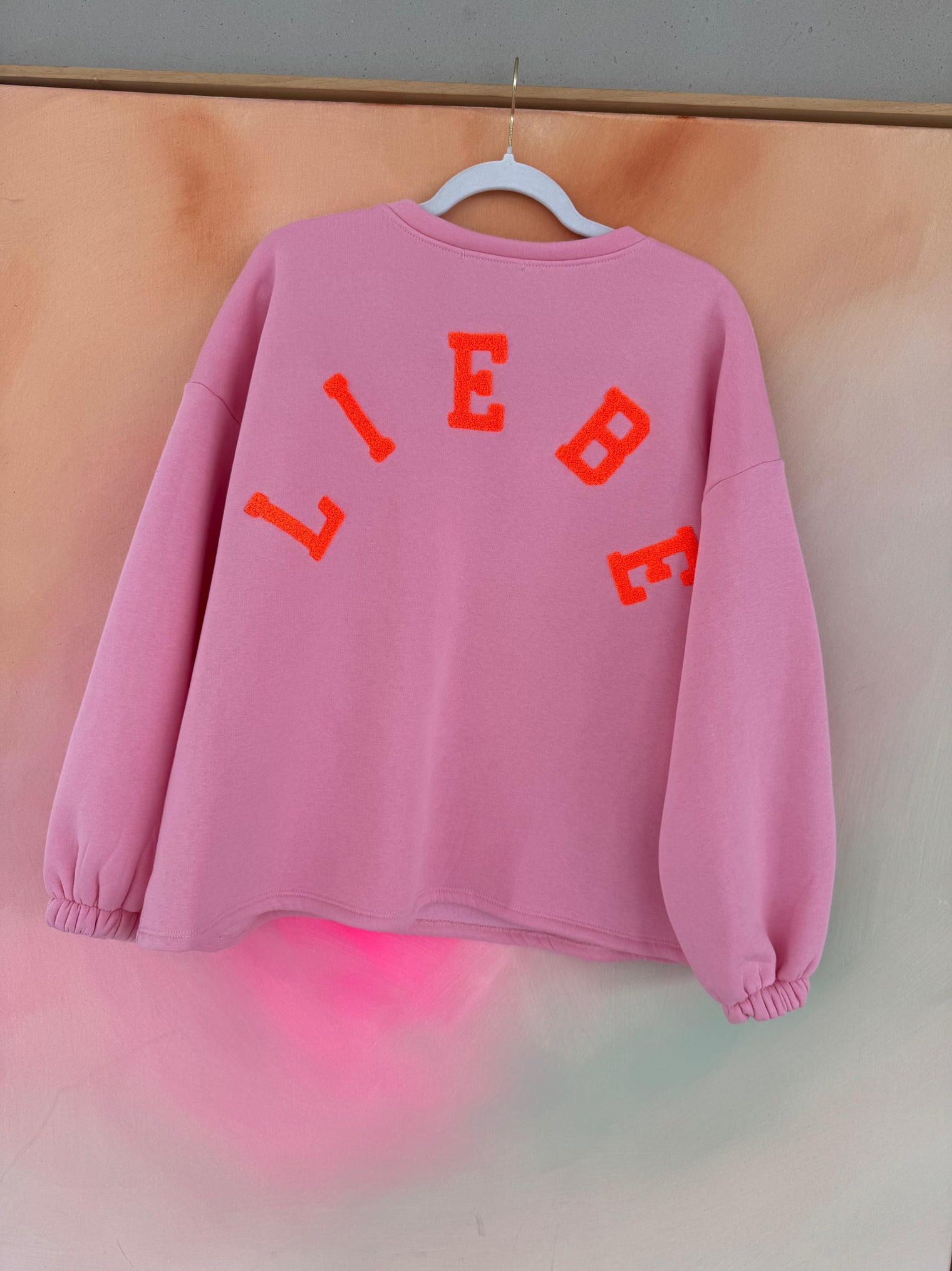 Sweater rosa LIEBE