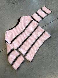 Kuscheliger Strickpullover COZY DREAM rosa/braun