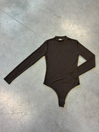 Mesh Body transparent SPARKLE MOMENT chocolate