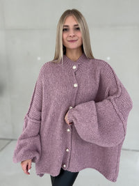 Strickjacke SUPER SOFT altrosa