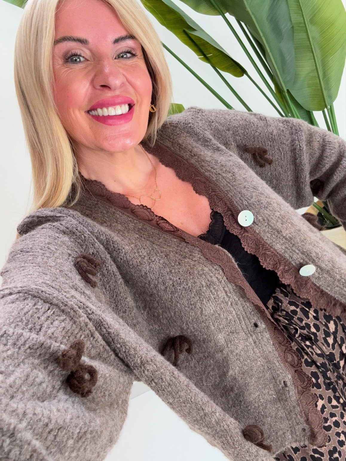Strickjacke MOKKA BOW