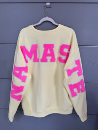 Premium Sweater YOGA CLUB mit Rückenprint