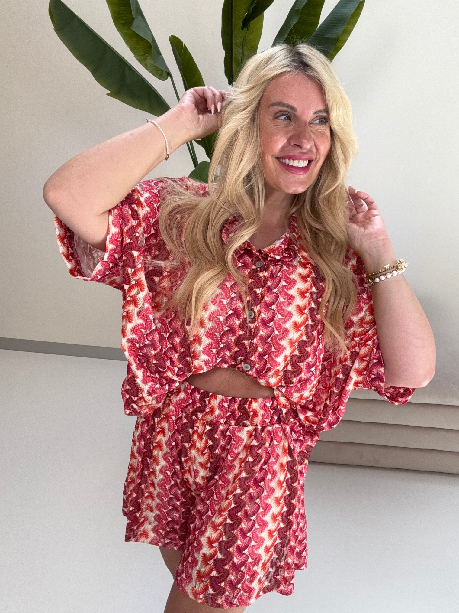 Sommer Shorts SUMMER HOT beere/pink/peach