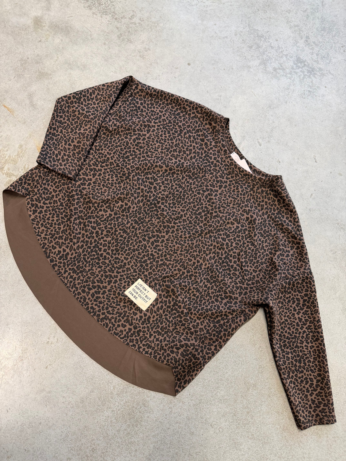 Butterstoff Langarmshirt LIGHT PERFECT OUTFIT toffee LEO