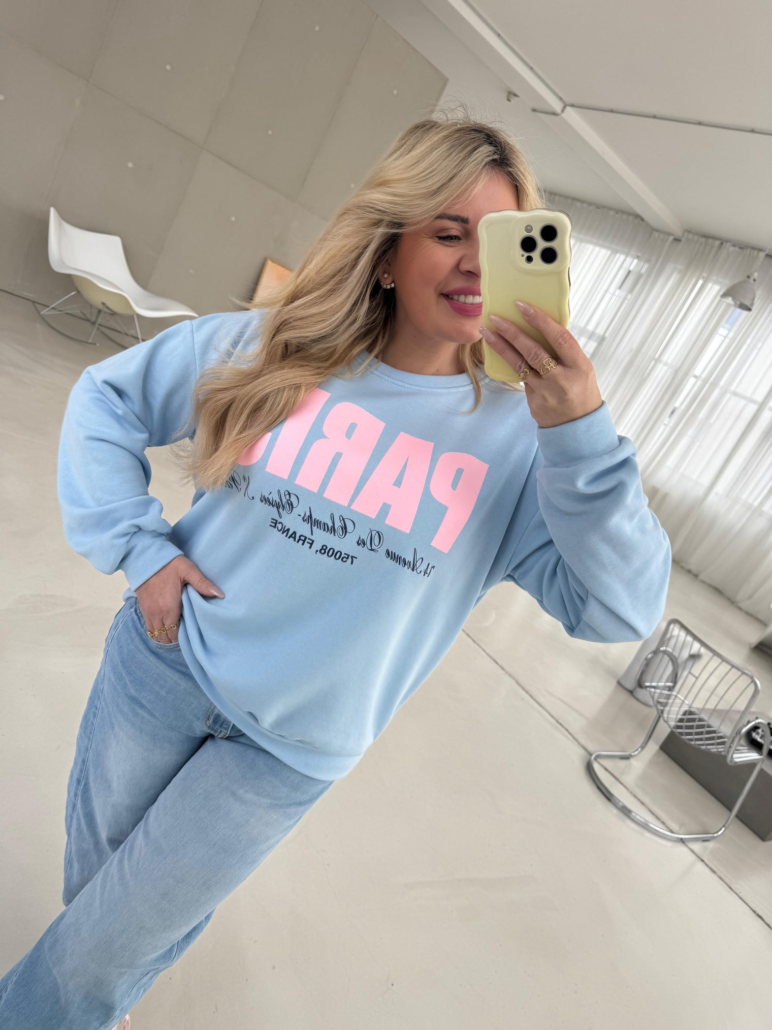 Sweater himmelblau PARIS