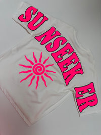 Statement Shirt weiß SUNSEEKER mit Rückenprint