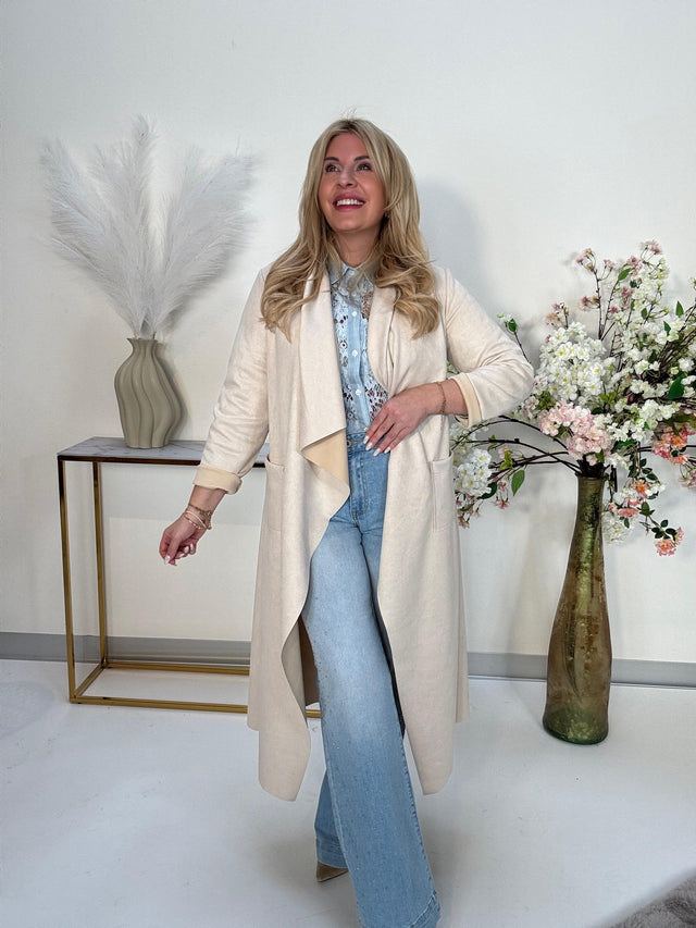 Velours Mantel creme SOFT KISS