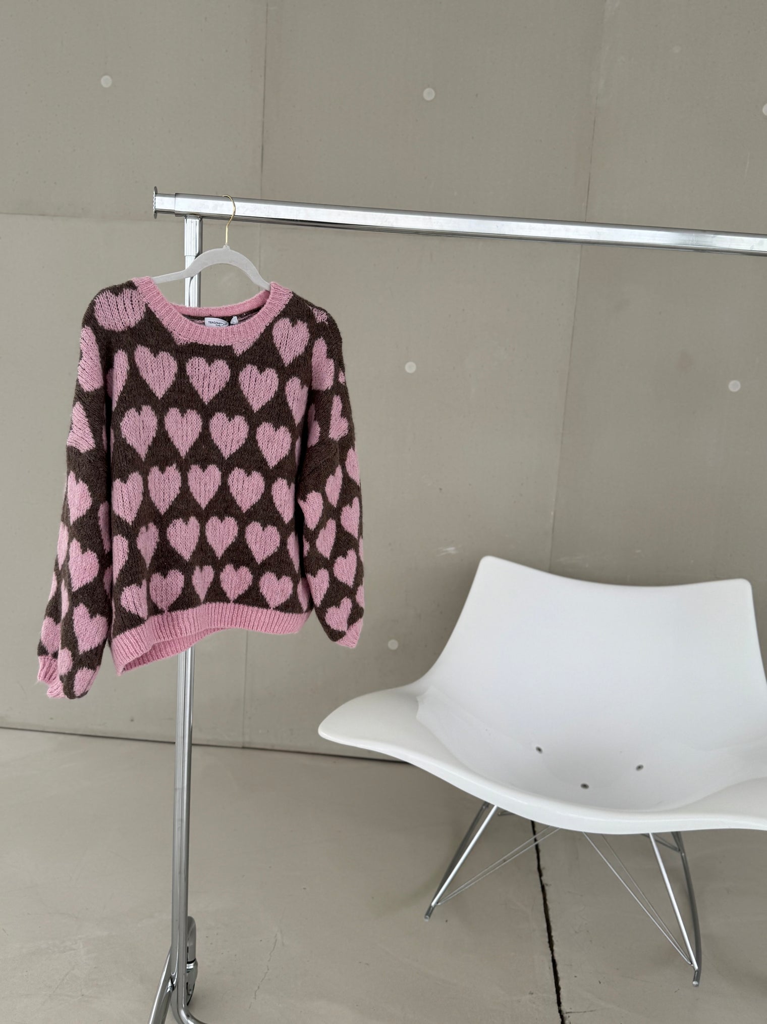 Signature Pullover BIG HEARTS rosa&braun