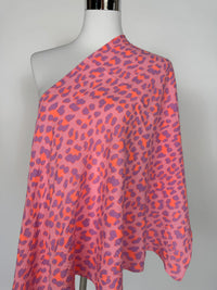 Musselin Tuch Neon Rosa orange Flieder