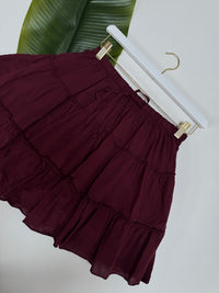 Rock mit integrierter Shorts COTTON GIRL burgundy