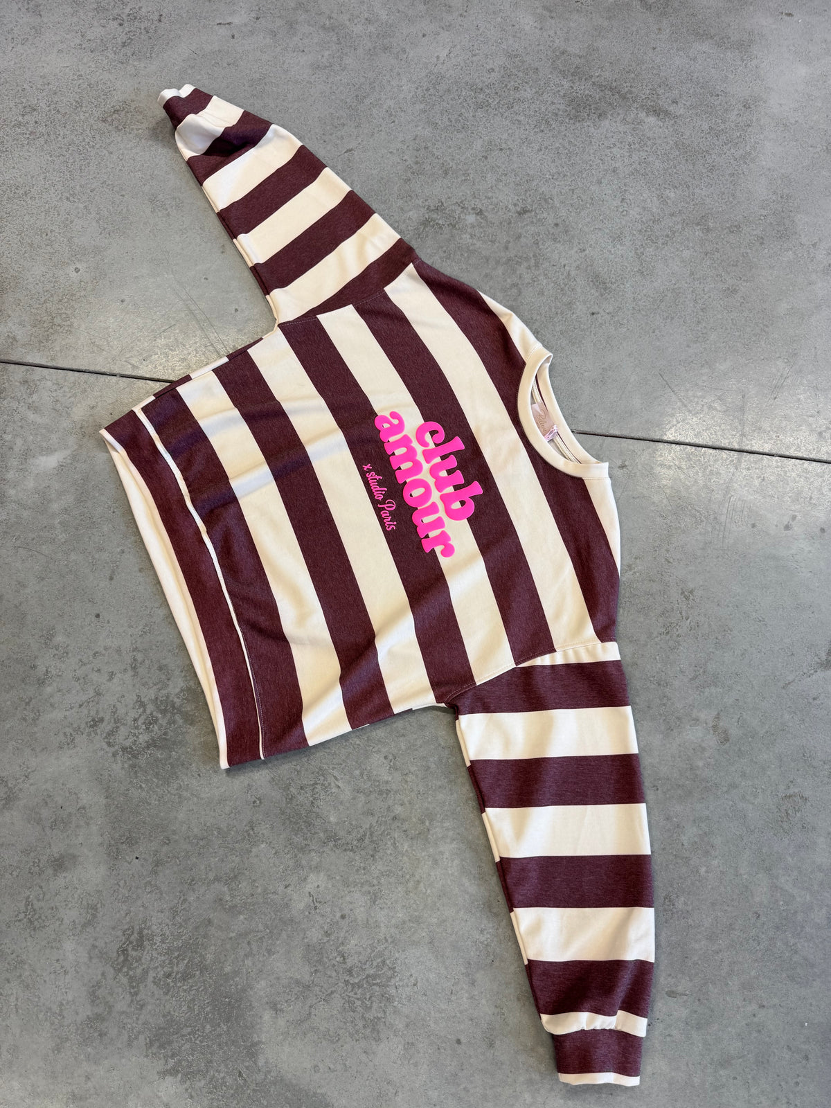 PREMIUM Butterstoff Baumwoll Sweater burgundy