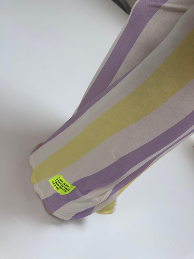 Butterstoff Hose PERFECT MATCH mit Patch weiß/flieder/lemon