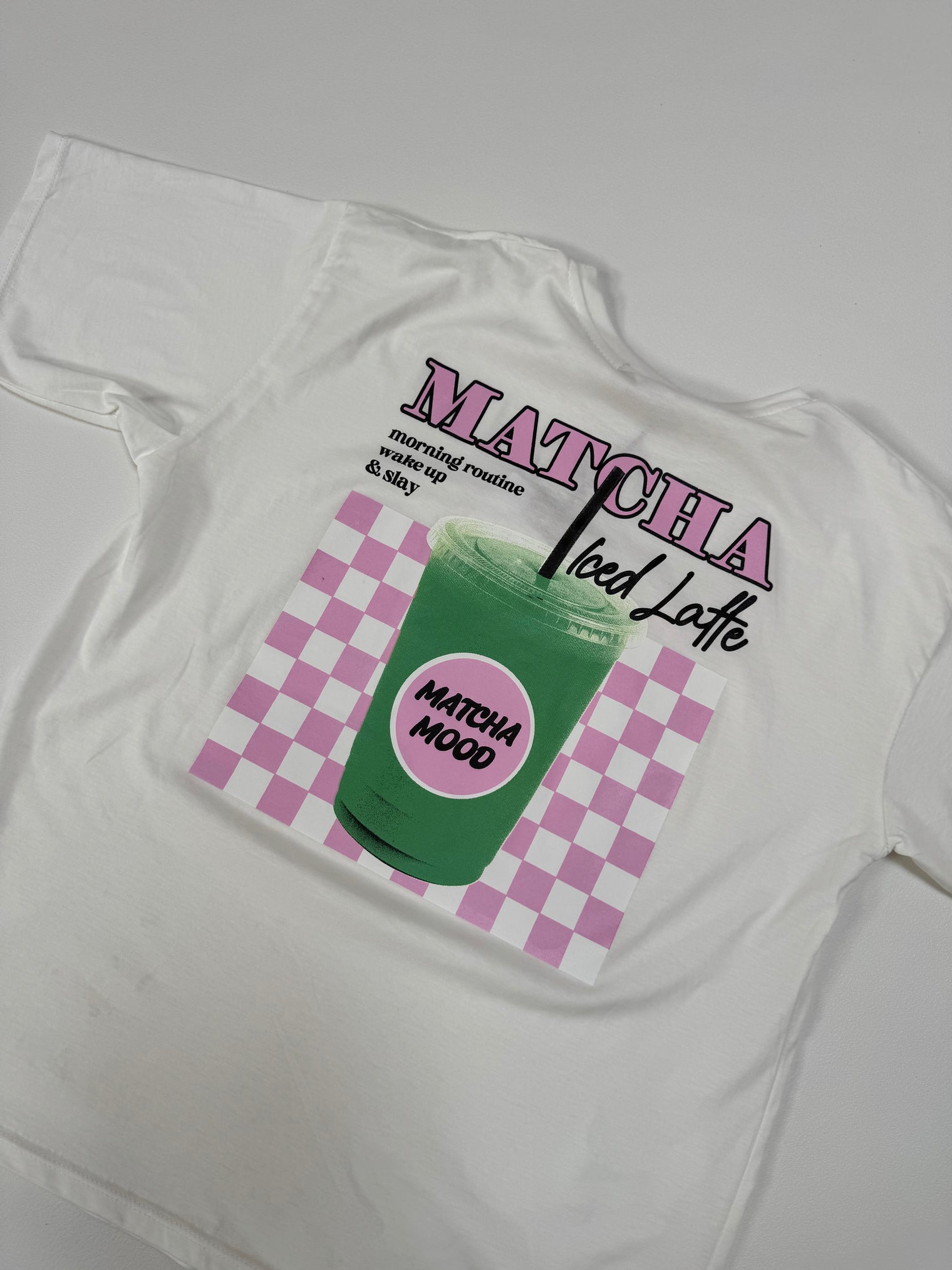 Statement Shirt Matscha weiß