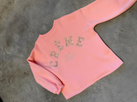 Sweater mit Rückenstickerei CREME DE LA CREME rosa