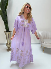 Kleid BOHO Sparkle  lila Multi