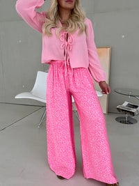 Hose mit Seide rosa LEO LOVER hot pink