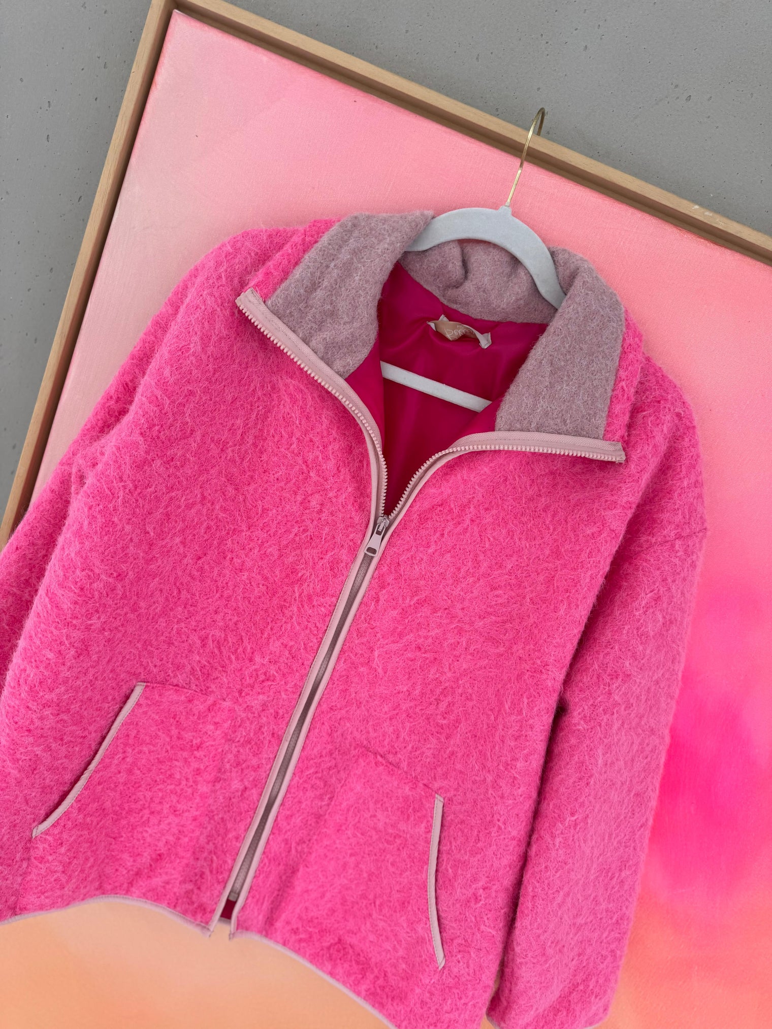 Jacke WARM FEELING pink/pflaume