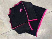 Pullover mit Patch DRESS FOR YOURSELF schwarz/pink