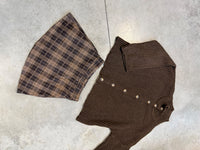 Strickjacke mit Knopfleiste braun