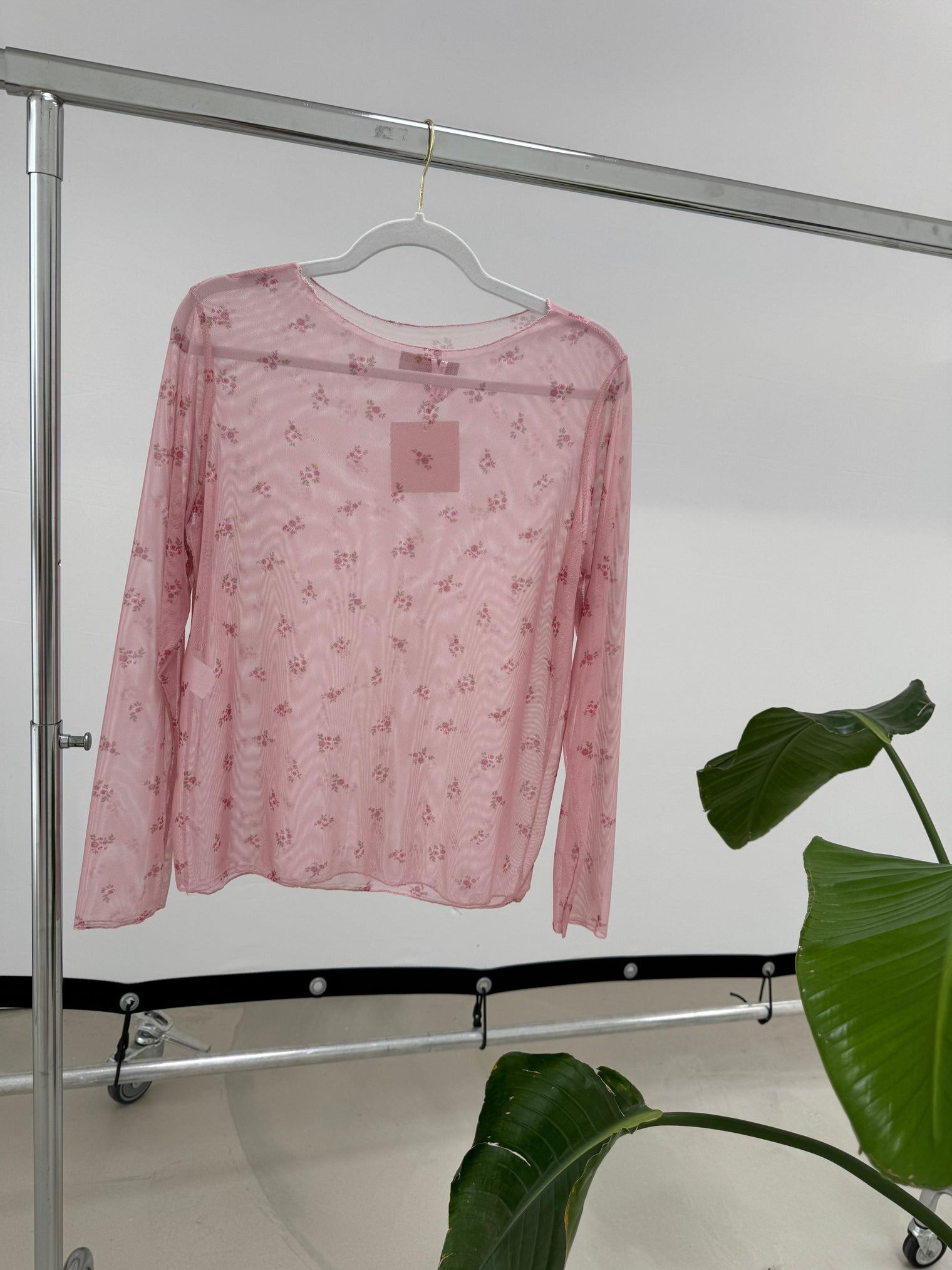 Mesh Langarmshirt LITTLE FLOWERS