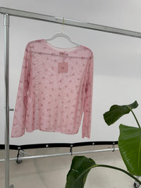 Mesh Langarmshirt LITTLE FLOWERS