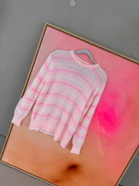 Pullover rosa gestreift PINK PALETTE