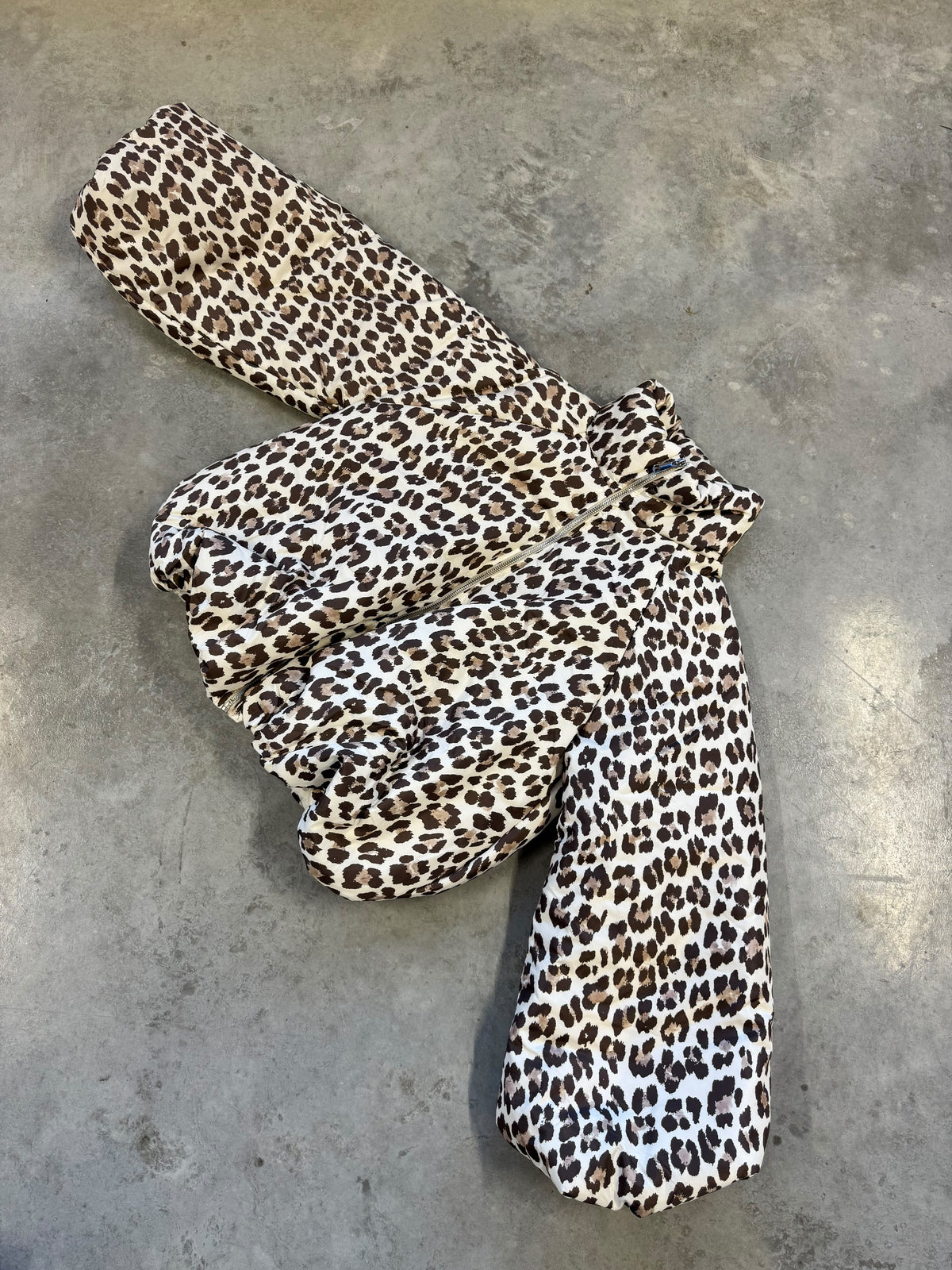 Jacke PUFFY POWER mit Reißverschluss creme Leo