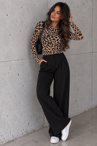Stretchy Cashmere Langarmshirt LEO luxuriöse Qualität