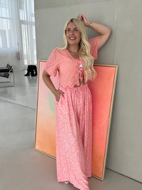 Hose mit Seide LEO LOVER Wassermelone rosa Koralle