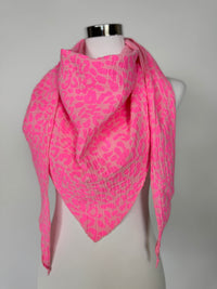 Musselin Tuch Neon Rosa Pink