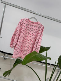 Oversize Sweater rosa FLOWER GARDEN