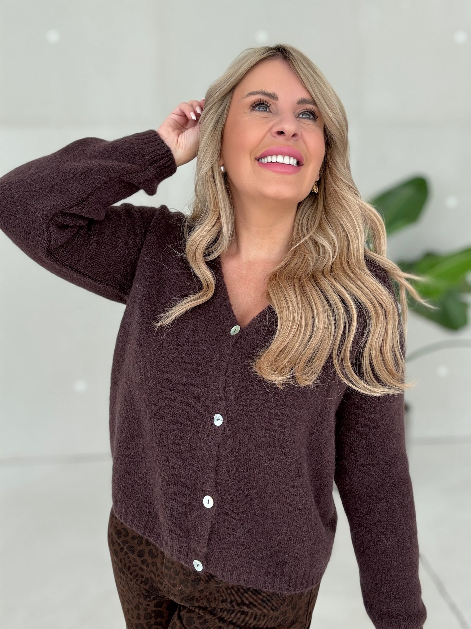 Baby Alpaka Cardigan SCANDINAVIAN GIRL chocolate