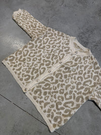 Strickjacke mit Knopfleiste LEO creme/beige