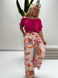 Sommer Hose OCEAN LOVER rosa/pink/orange