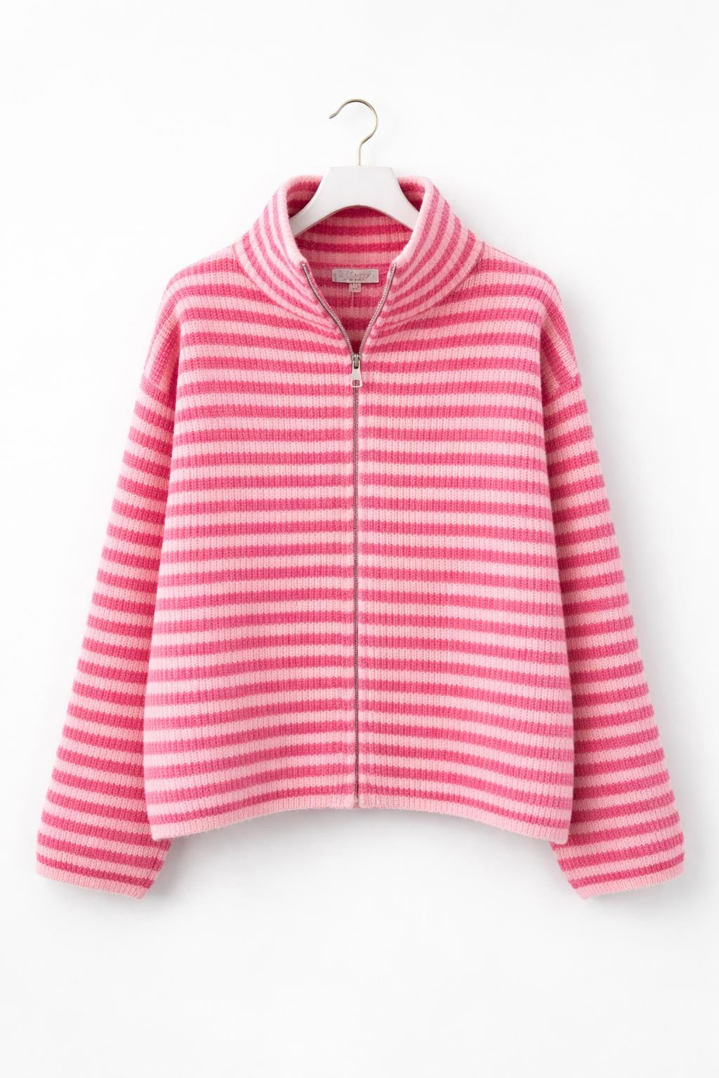 Zipper Strickjacke rosaxpink COZY KINDNESS