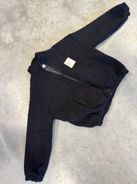 TEDDY Jacke mit Reißverschluss & Patch BE THE REASON schwarz