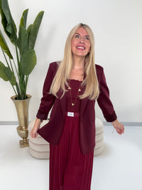 Stretch Butterstoff Blazer LOOK TO THE SKY burgundy