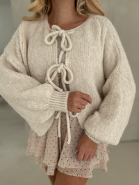 Cardigan BEIGE zum binden
