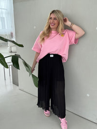Signature Plisseehose mit Patch SCHWARZ