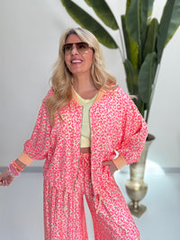 Jacke gelb mit Seide LEO LOVER peach