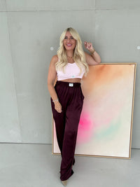Signature Silky Hose BURGUNDY