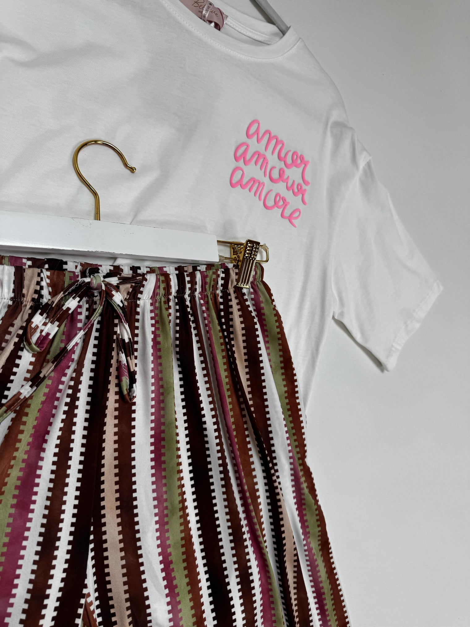 Statement Shirt weiß AMORE AMORE AMORE multi