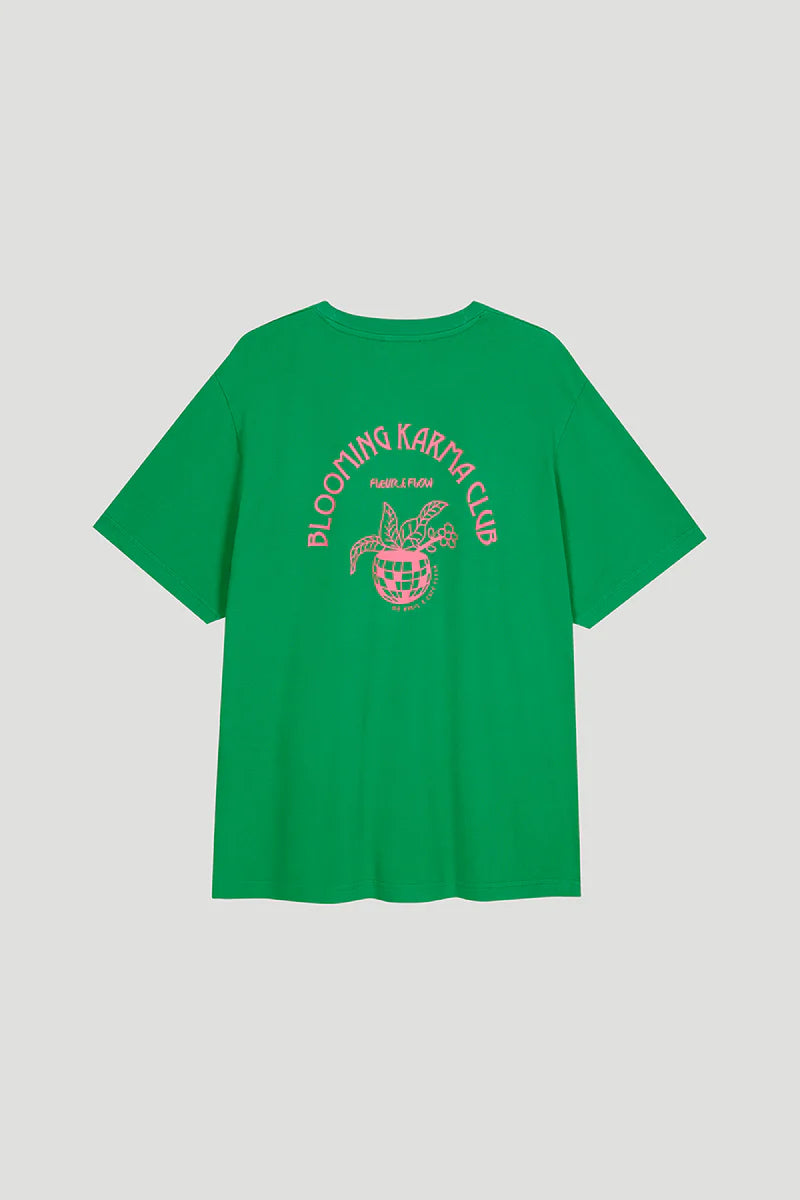 OH APRIL Boyfriend T-Shirt Blooming Club Evergreen Dream