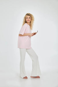 OH APRIL Boyfriend T-Shirt Fleur Powder Blush