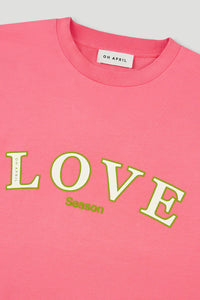 OH APRIL BF T-Shirt Love Dark Rose