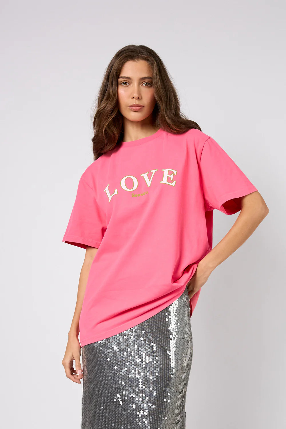 OH APRIL BF T-Shirt Love Dark Rose