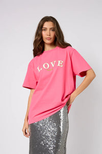 OH APRIL BF T-Shirt Love Dark Rose