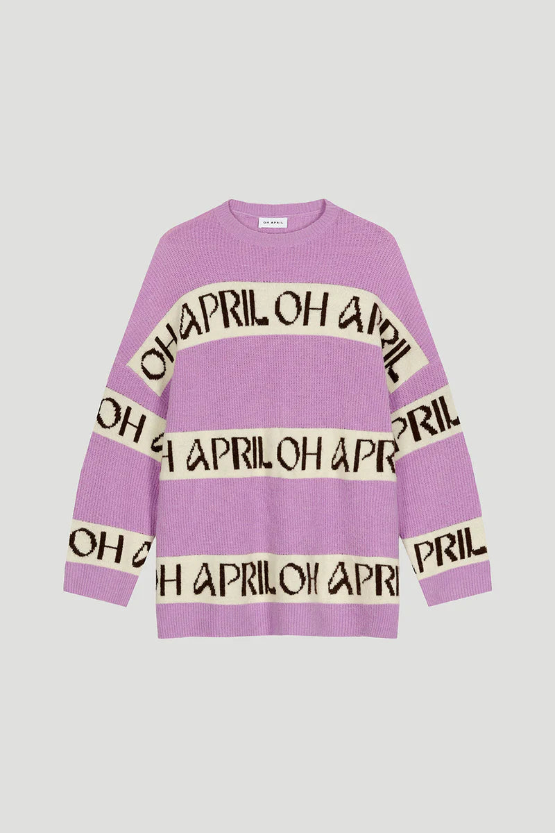 OH APRIL Billie Knit Jumper bright lilac