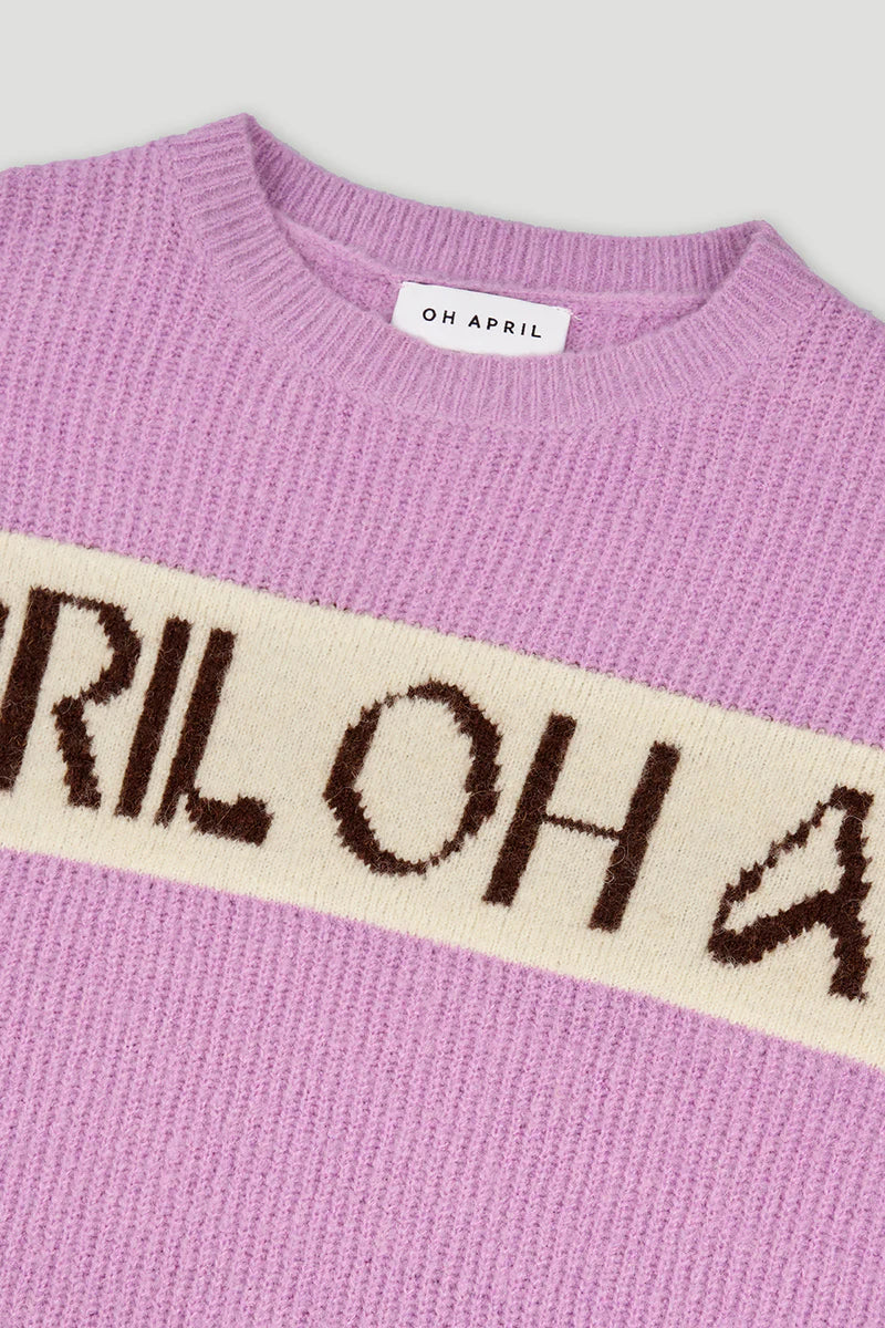 OH APRIL Billie Knit Jumper bright lilac