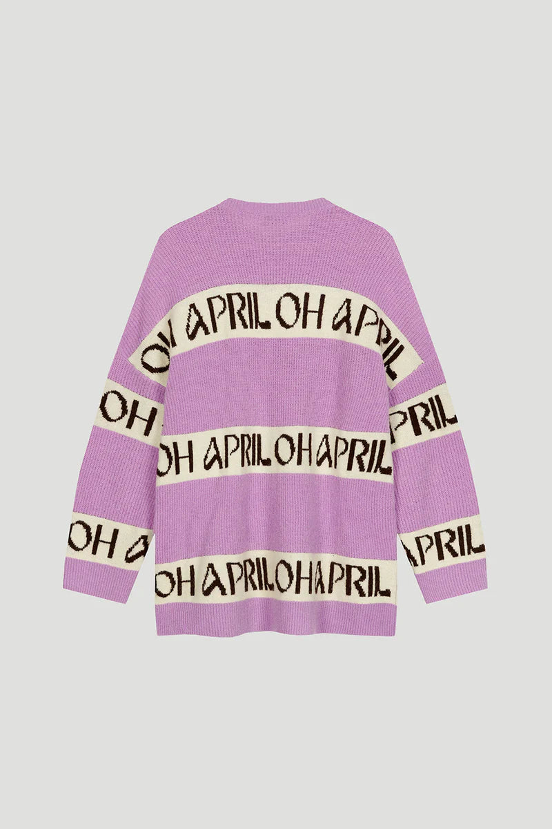 OH APRIL Billie Knit Jumper bright lilac